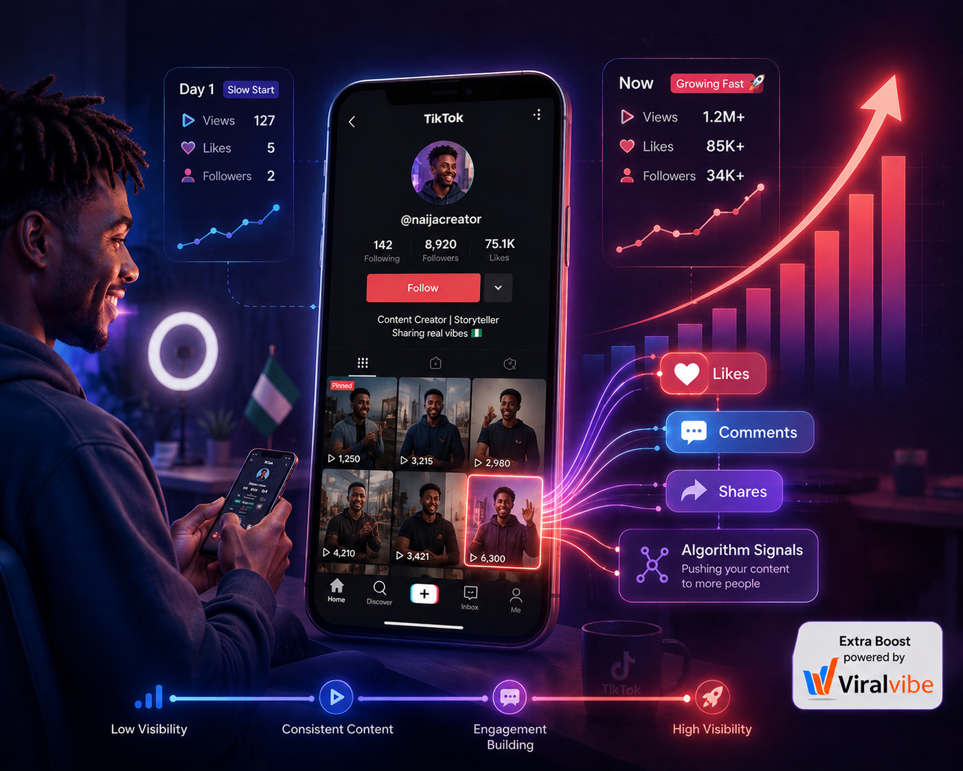 Extra Boost through SMM Panels to help with growing tiktok followers in Nigeria