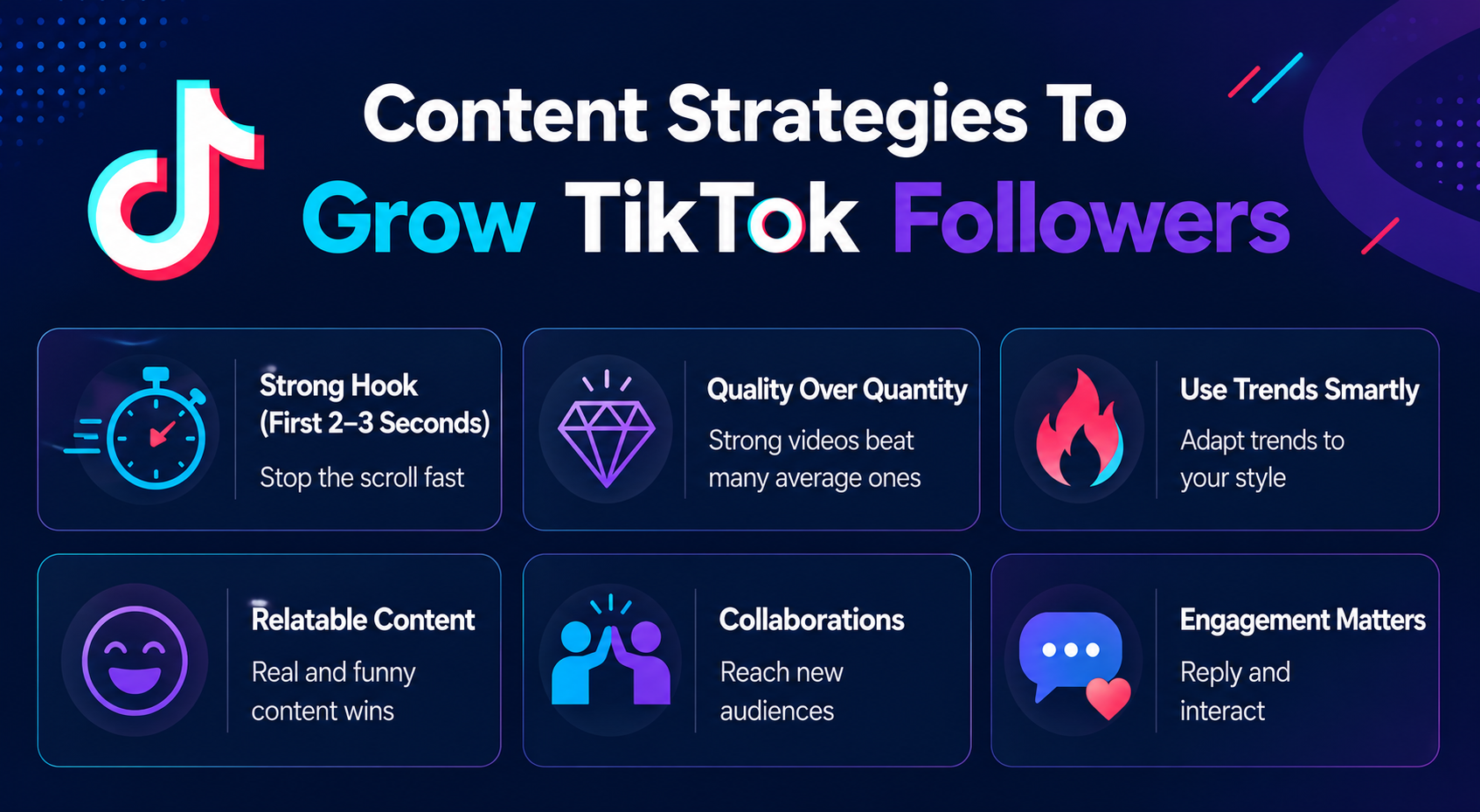 content strategies to grow tiktok followers