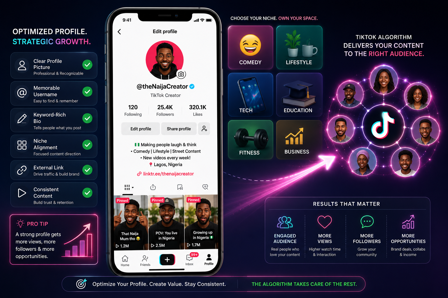 Set up your tiktok the right way to start growing followers