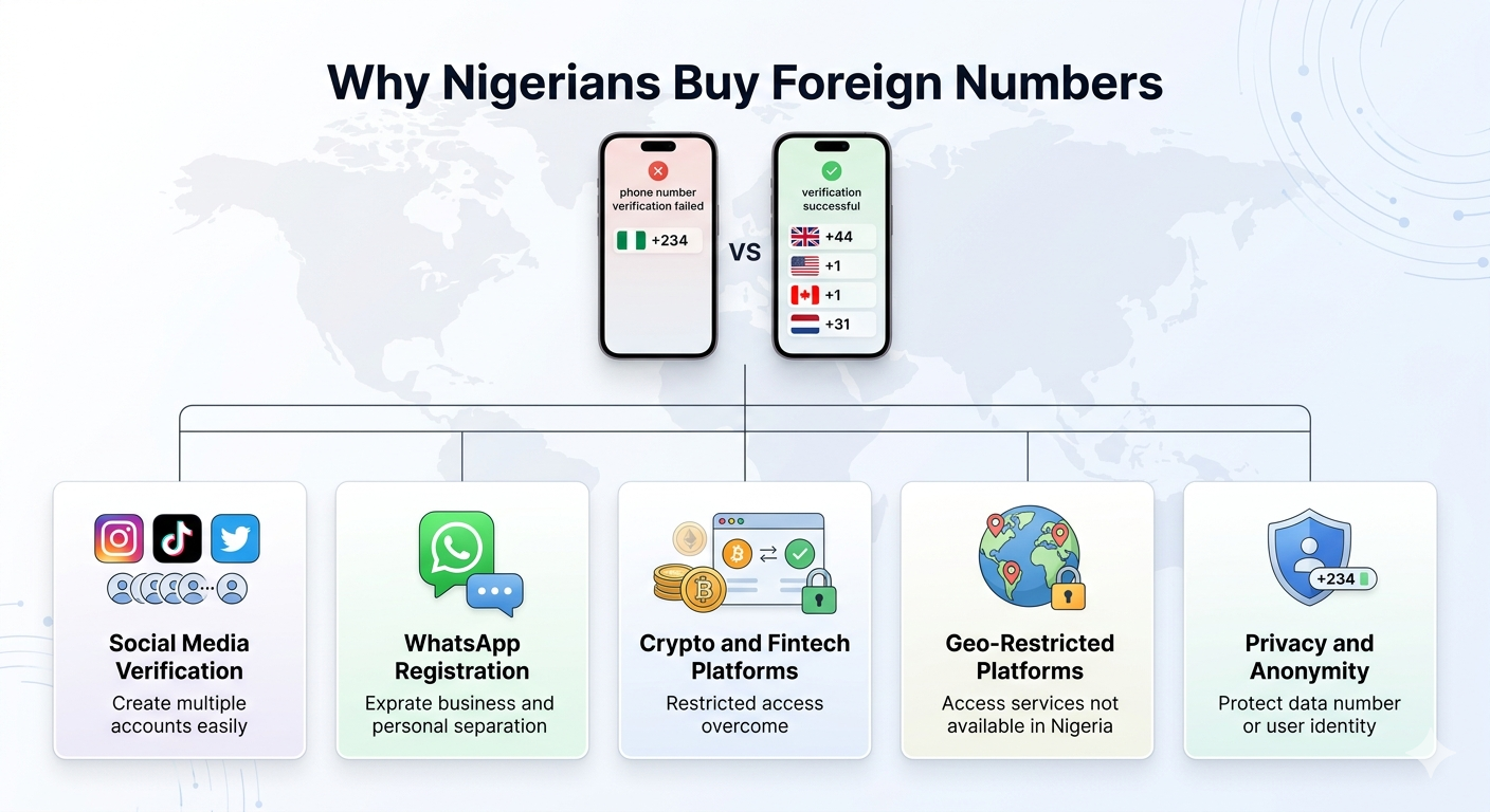 The reasons why Nigerians buy foreign numbers