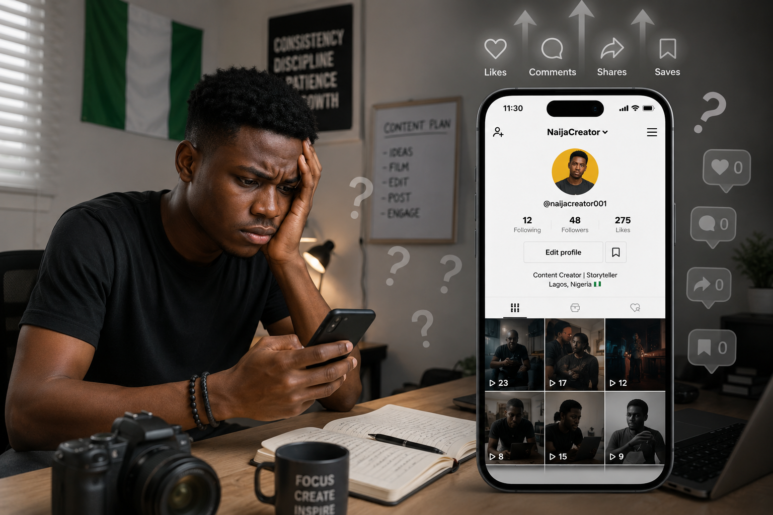 why it feels slow to grow tiktok followers in Nigeria